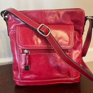Giani Bernini Red Leather Crossbody